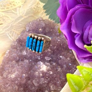 Sterling & Stabilized Turquoise Ring